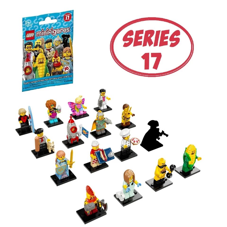 LEGO SERIE 17 Minifiguras Coleccionables 71018 - Juego Completo de 16 - SELLADO