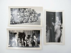 Lot of 3 Vintage Hawaiian Dancer Dancing Photo (C5)