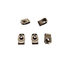 Stainless Steel U-Style Clip-On Nuts 10-24 Pack of 30 Durable Fasteners