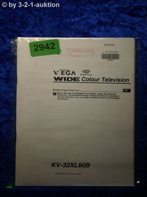 Sony Bedienungsanleitung KV 32XL90B Color TV (#2942)