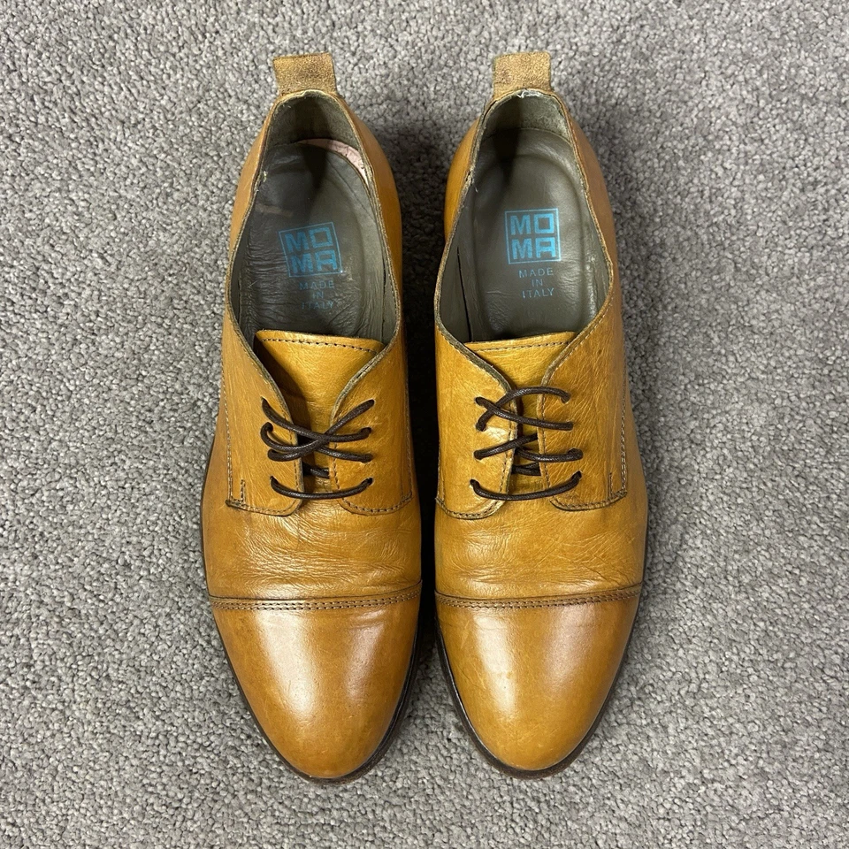 Zapatos Oxford de Cuero MOMA Diseñador Minimalista Para Mujer EU 38 Hechos en Italia Foto 2 de 4