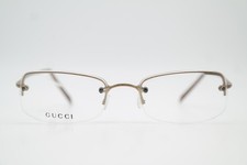 Vintage Eyeglasses GUCCI GG 1696 Bronze Half Rim Eyeglasses Frames Eyeglasses