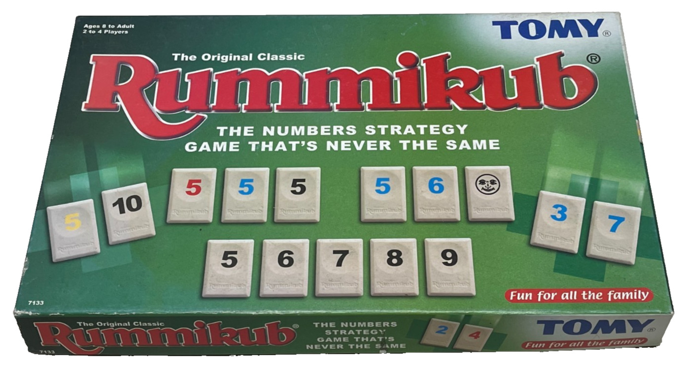 ORIGINAL RUMMIKUB GAME - Rare Strategy Game By Tomy In Vgc (FREE UK P&P)