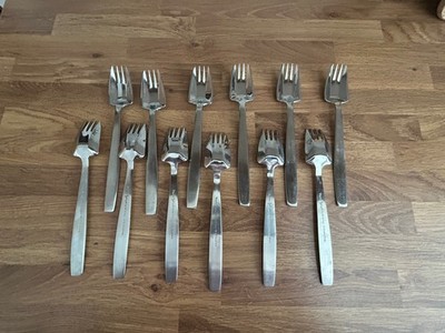  12 Vintage Viners Splayd (Sporks) von McArthur, 18-8 Edelstahl Hongkong