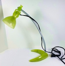 Lámpara de mesa de escritorio vintage Y2K Ikea Morker verde lima translúcida