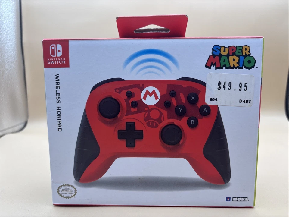 HORI Nintendo Switch Wireless HORIPAD Mario Edition Rechargeable Controller - Image 2 of 4