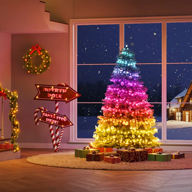 Luces de Navidad Govee 2, RGBWIC 99 FT 300 LEDs Cadena de luces de vacaciones Foto 3 de 4