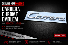 Genuine Porsche 991 Carrera Chrome Emblem Insignia Logo Script 99155923701 Genuine Porsche 991 Carrera Chrome Emblem Insignia Logo Script 99155923701