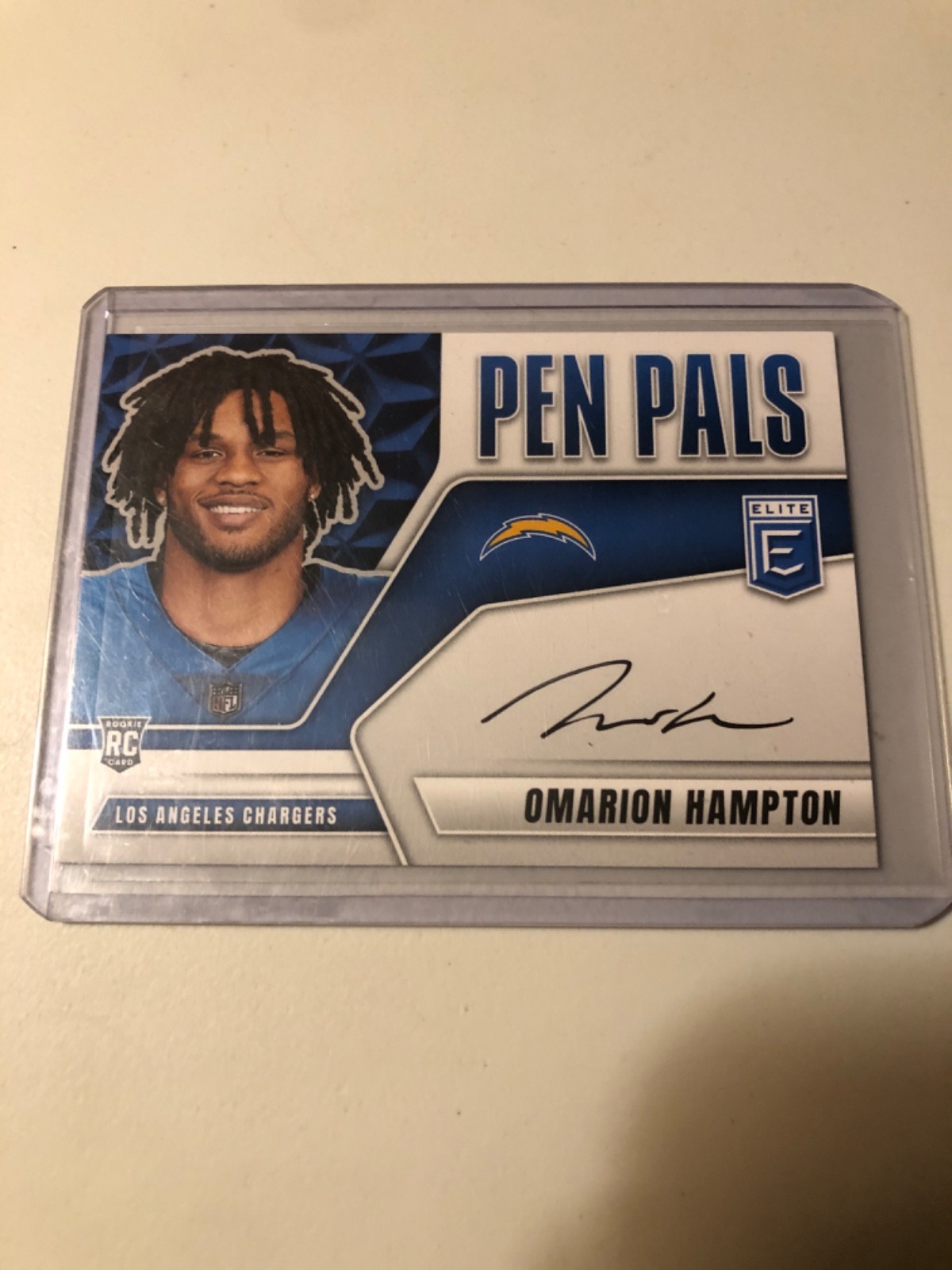 2025 Panini Donruss Elite - Pen Pals Omarion Hampton #PP-OHA (AU, RC)