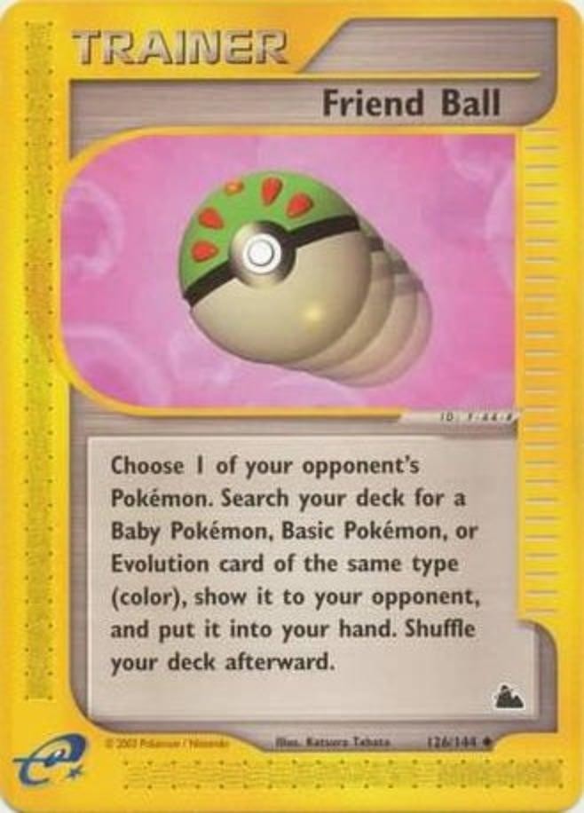 Pokemon - Skyridge - Friend Ball 126/144- Condition (NM) 