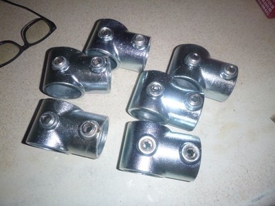 6 Single Socket Tees 1-1/2'' Inside Diameter Kee Clamp Style 101-D48 JM