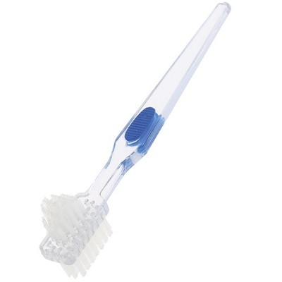 Doppelseitige Prothesenbürste Ultra Soft Borstenkopf Falsche Zähne Zahnbürste oder _wo