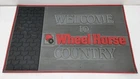 WHEEL HORSE COUNTRY LAWN TRACTOR DEALER FLOOR MAT VINTAGE ADVERTISING SIGN