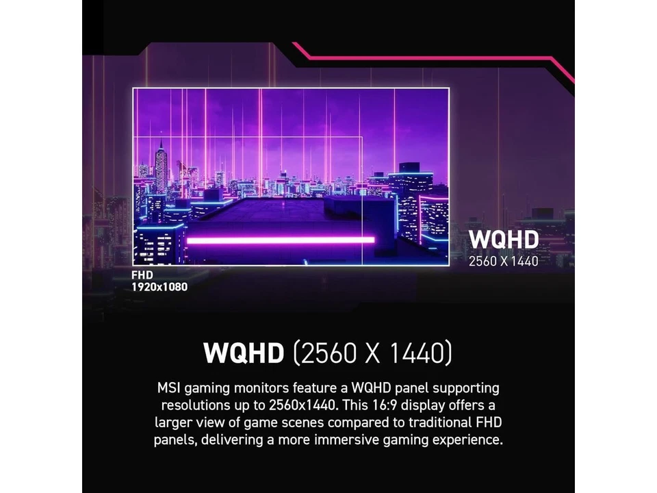 MSI MPG 275CQRXF 27-inch 2560 x 1440 (QHD) Computer Monitor, 240Hz, - Image 4 of 4