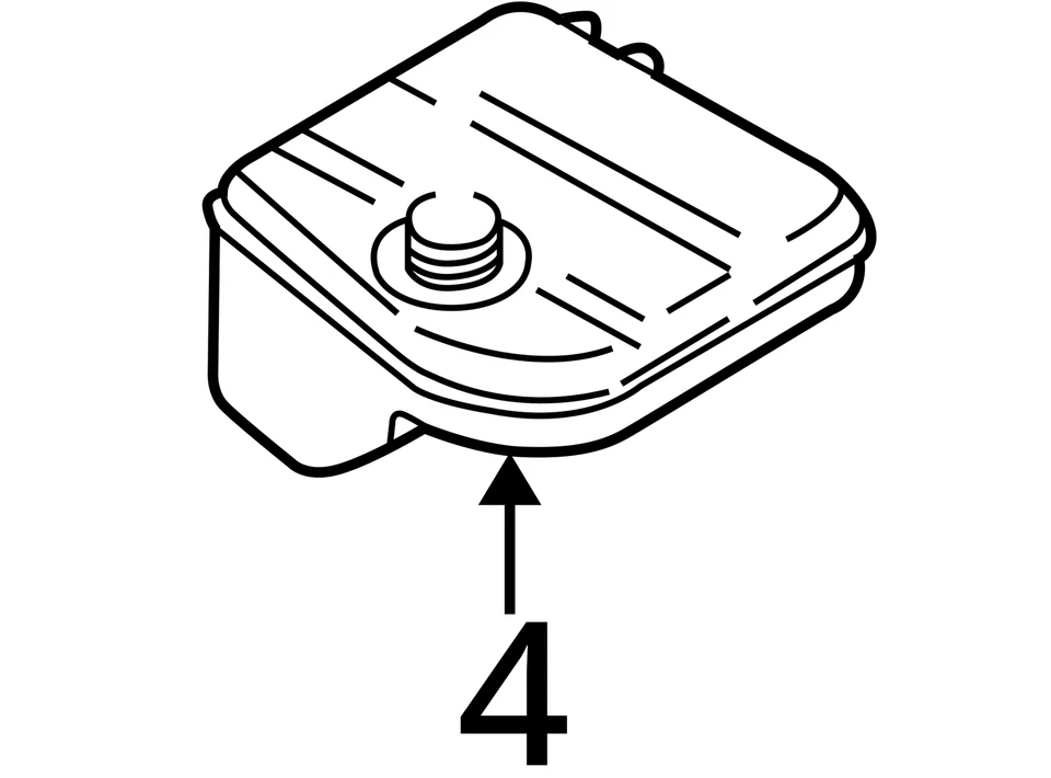 Ford Focus 2006 Coolant Reservoir 5S4Z8A080AA 7036 - Image 4 of 4