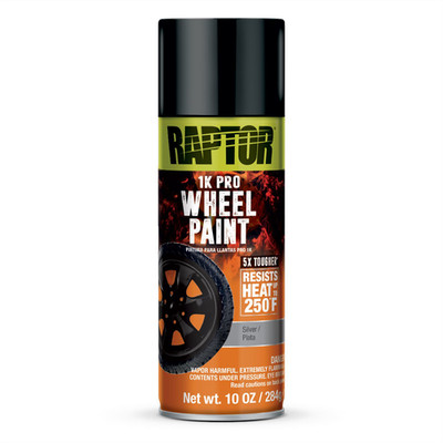 U Pol Products RAPTOR 1K Wheel Paint Silver 10oz