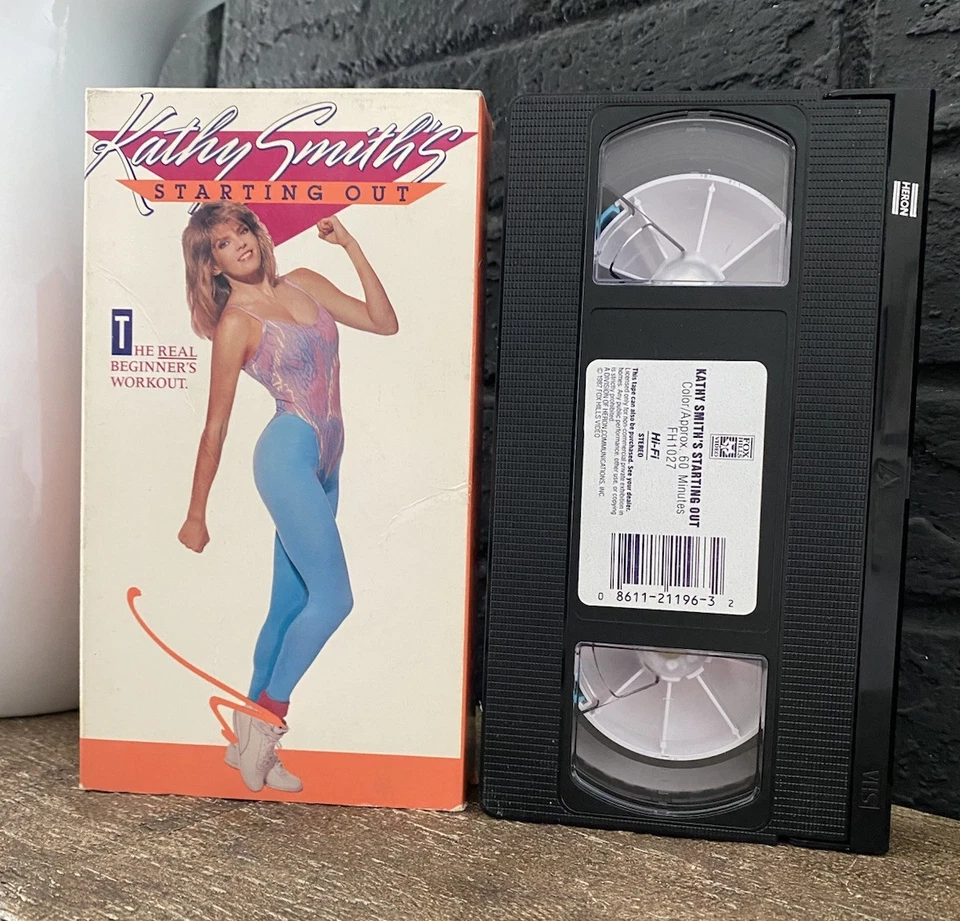Kathy Smith VHS, 1987 Workout Exercise Retro Fitness Video, OOP HTF Rare - Image 2 of 4