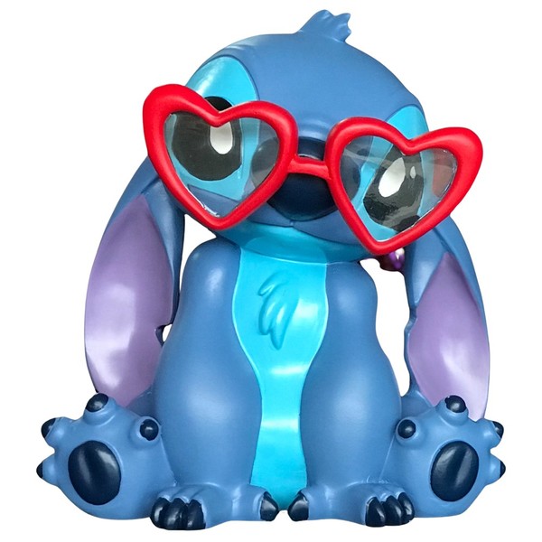 Deko 3D Disney Gartenfigur Stitch Mit Herz-Brille In Love H:20 Cm Aus Kunststoff-image