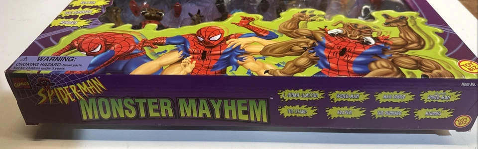 Mint! Marvel Comics Spiderman Action Figures Sealed Monster Mayhem Box Set (50C) - Image 3 of 4