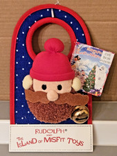 NOS Rudolph The Island Of Misfit Toys Yukon Cornelius Doorknob Hangar Plush CVS
