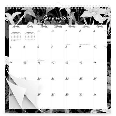 Pen & Ink | 2026 12x12'' (Hanging) Monthly Square Wire-O Calendar