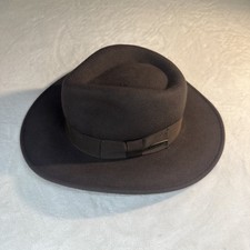 INDIANA JONES MENS BROWN WOOL OUTBACK HAT  Medium CRUSH PACK AUSSIE UPF50 Clean