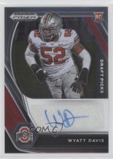 2021 Panini Prizm Draft Picks Draft Picks Auto Wyatt Davis #DPA-WDA Auto 0w27