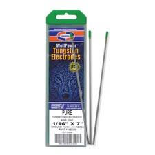 Uniweld Wedd9 7" Heliarc Tungsten Electrode 1/16" Dia., Pk10, Container Type: