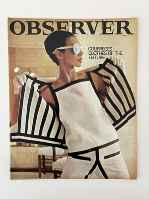 Observer Magazine March 7 1965 Thalidomide Surtsey Island Courreges Design