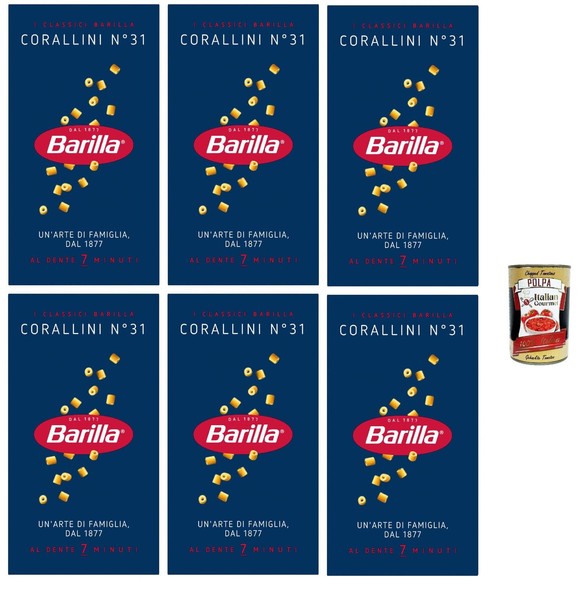 Barilla Corallini N.31 Pasta 6X500G Suppenpasta Al Dente +Polpa-image