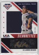 2020 USA Baseball Stars & Stripes Black Gold 30/59 Alejandro Rosario Auto 0j81