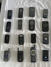 Huge Lot Vintage Cell Phones Flip Phones BlackBerry Nokia LG Samsung Lot D 16pcs