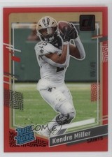 2023 Panini Clearly Donruss Rated Rookie Red /49 Kendre Miller #72 1t1c