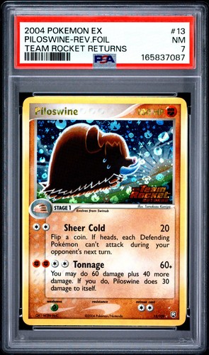 Piloswine graded PSA 7 for sale on eBay