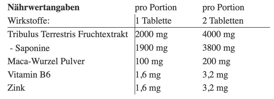 Testo Booster El Toro - Dynamics Nutrition - 120 Tabletten - Bild 2 von 2