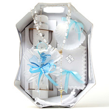 Boy Baptism Candle Gift Set Favors Set De Velas De Bautizo Nino Recuerdos Biblia