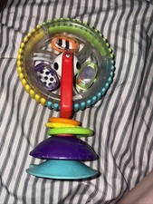 Sassy Wonder Wheel Activity Center For Babies 6-24 Months 7" T Suction Bottom