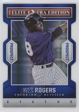 2014 Elite Extra Edition Prospects Status Blue Die-Cut 37/100 Wes Rogers #86 4pn
