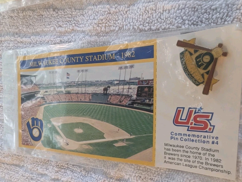 Lote de prendedores de camiseta Molitor Nieves Yount 1982 County Stadium de los Milwaukee Brewers Foto 2 de 4