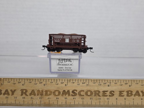 Coche de mineral Atlas escala N 32203 ATSF con acopladores de nudillos de carga Santa Fe 794149 nuevo en caja | Condition: New