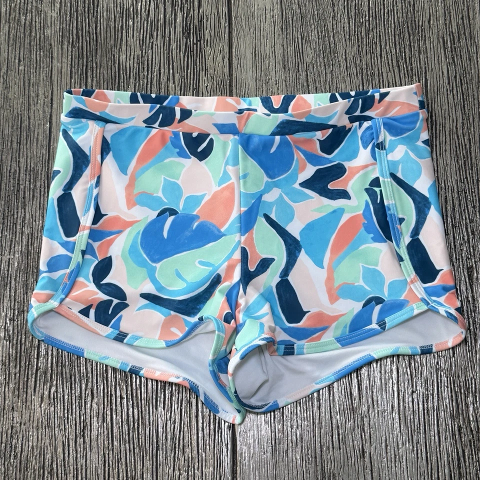 Pantalones Cortos de Natación Old Navy Dobladillo de Delfín Floral Rush Talla Niñas XL (14-16) Foto 2 de 4