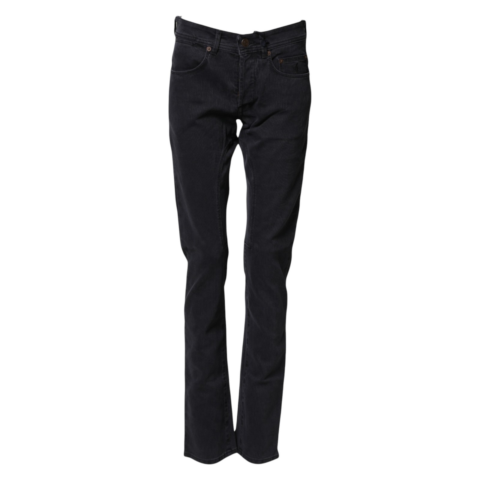 SIVIGLIA Jeans Dark Blue Cotton Straight Fit Women Denim Trouser s. W29 440usd