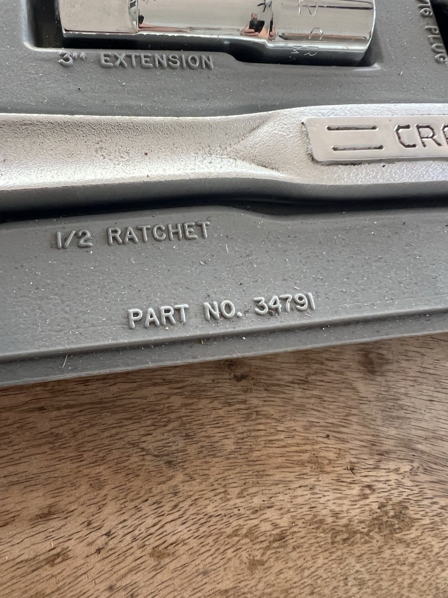 Rare Sears Craftsman USA Nos 1/2” Drive Socket Set 34791 Permanex