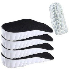 Orthopedic High Pads 2.0, Insoles Height Increase, 4D Cloud 3.5CM, Black