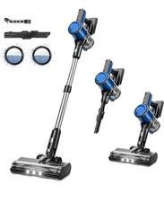 Cordless Stick Vacuum Cleaner for Home - Lightweight, 30Kpa Rechargeable Battery