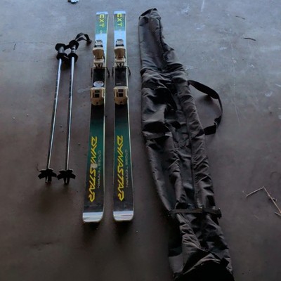 Dynastar CXT Downhill Skis 180cm w/ 95mm Bindings, Poles & Ski Bag