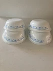 Set of 4 Vintage Corelle Morning Blue Soup Bowls
