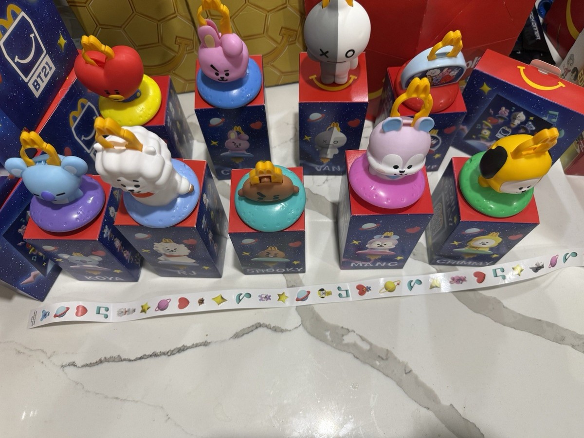 Mc Donalds 2026 BTS Bt21 full Set of 9 Figures And 1 Set Of