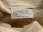 Restoration Hardware Ivory Linen Embroidered Lumbar Pillow Cover 16” By 22” — photo 3