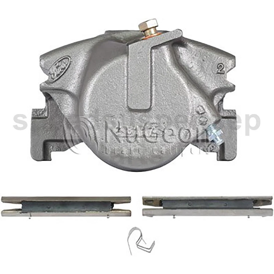 Juego de pinzas de freno delanteras manguera de freno 4 piezas para Ford Bronco 1990 1991 1992 Foto 3 de 4